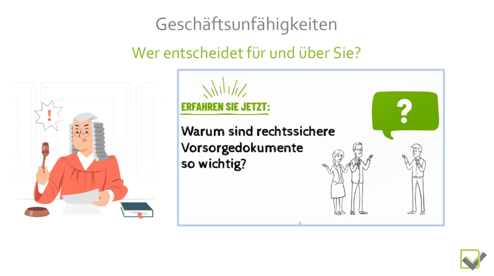 Jura-Konzept: Kundenwebinar der Deutschen Vorsorgedatenbank – Seite 8
