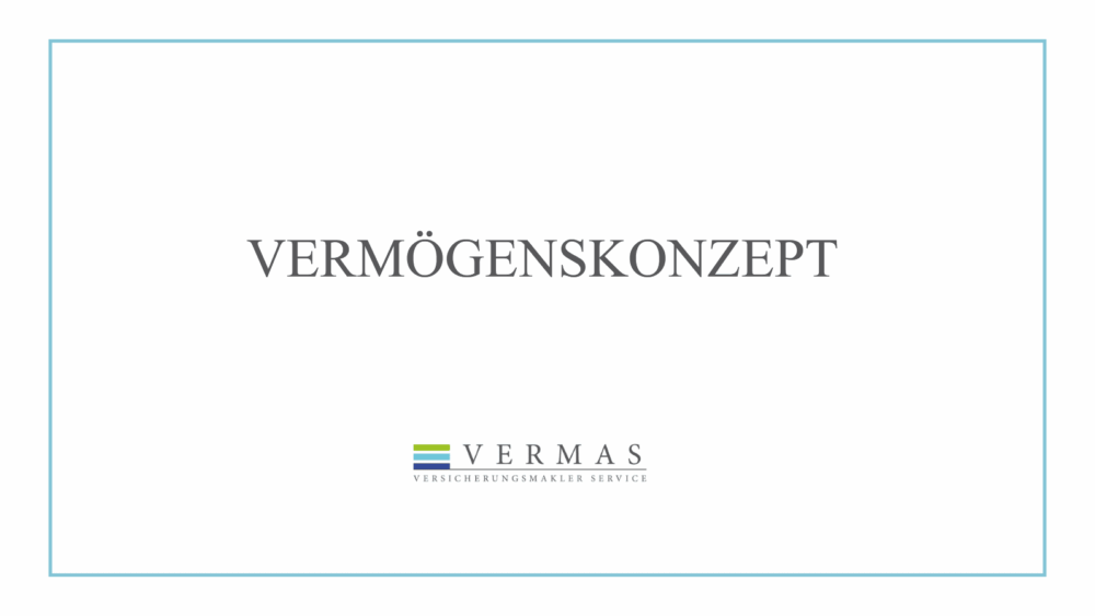 Vermögens-Konzept, Seite 1: Titelseite