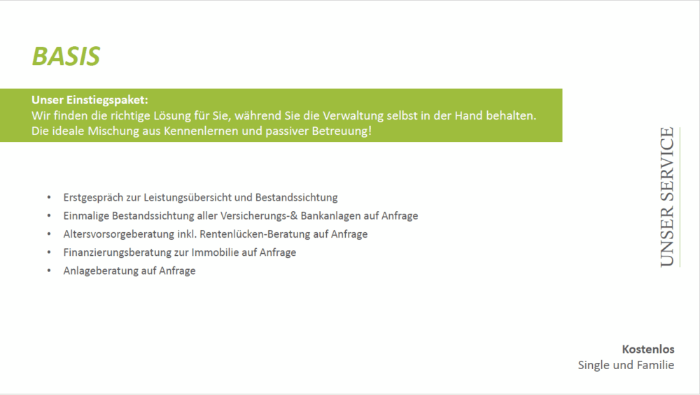 Imagebroschüre, Seite 16: Servicepaket Basis