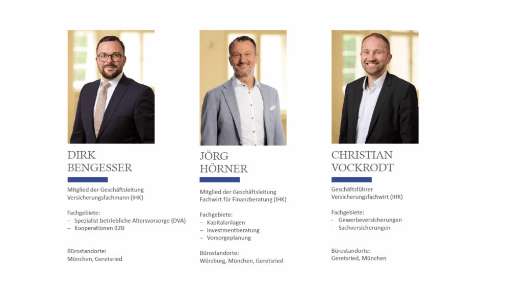 Imagebroschüre, Seite 25: Dirk Bengesser, Jörg Hörner und Christian Vockrodt