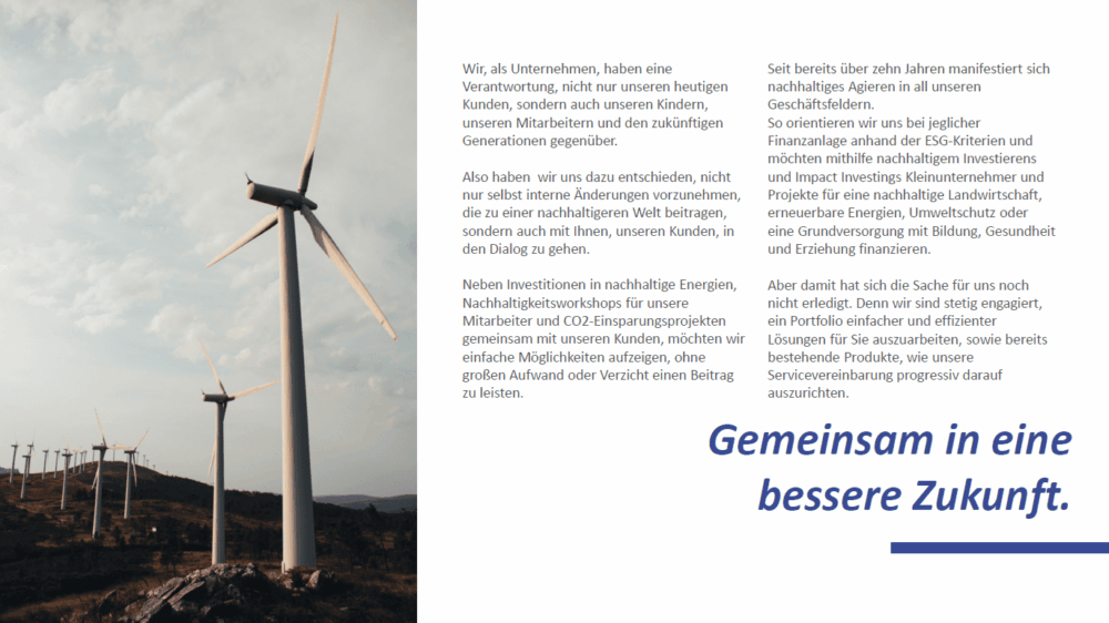 Imagebroschüre, Seite 27: Nachhaltigkeit bei VERMAS