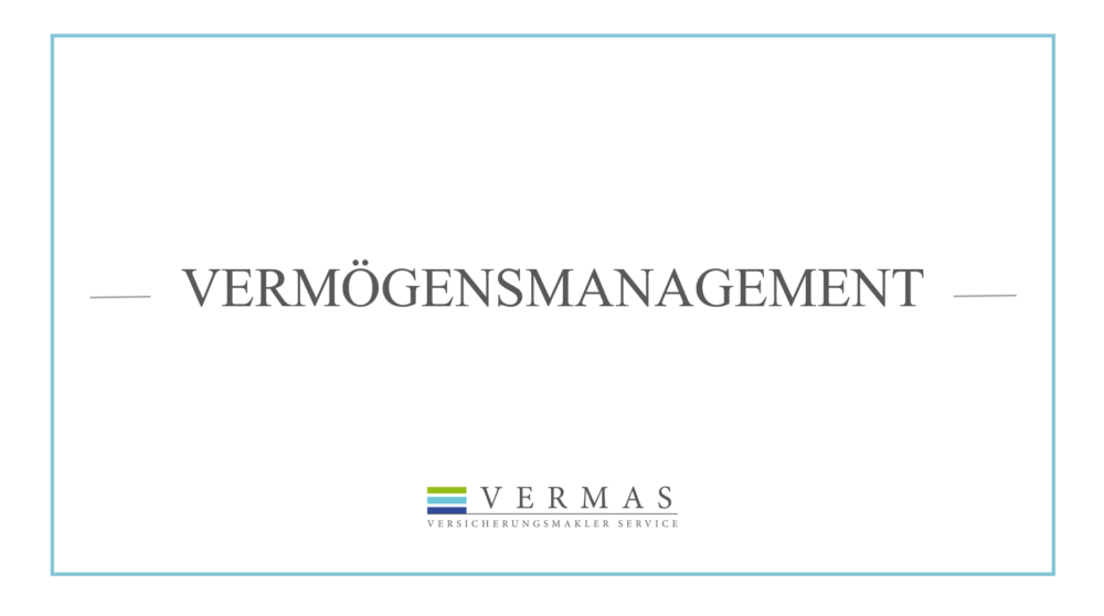 Vermögensmanagement, Seite 1: Titelseite